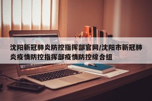 沈阳新冠肺炎防控指挥部官网/沈阳市新冠肺炎疫情防控指挥部疫情防控综合组